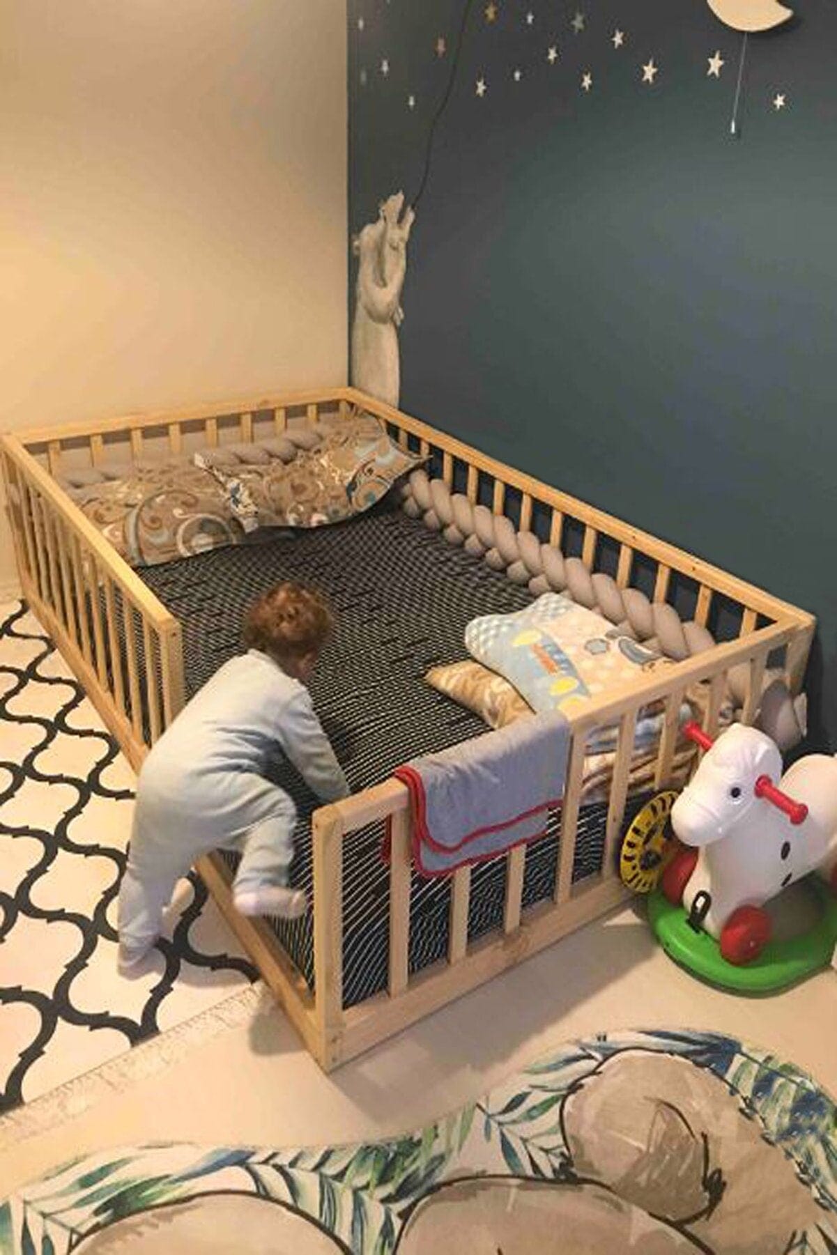 Loolpi Home Bebek Karyolaları ve Küçük Çocuk Yatakları Montessori Bebek ve Çocuk Karyolası Unisex