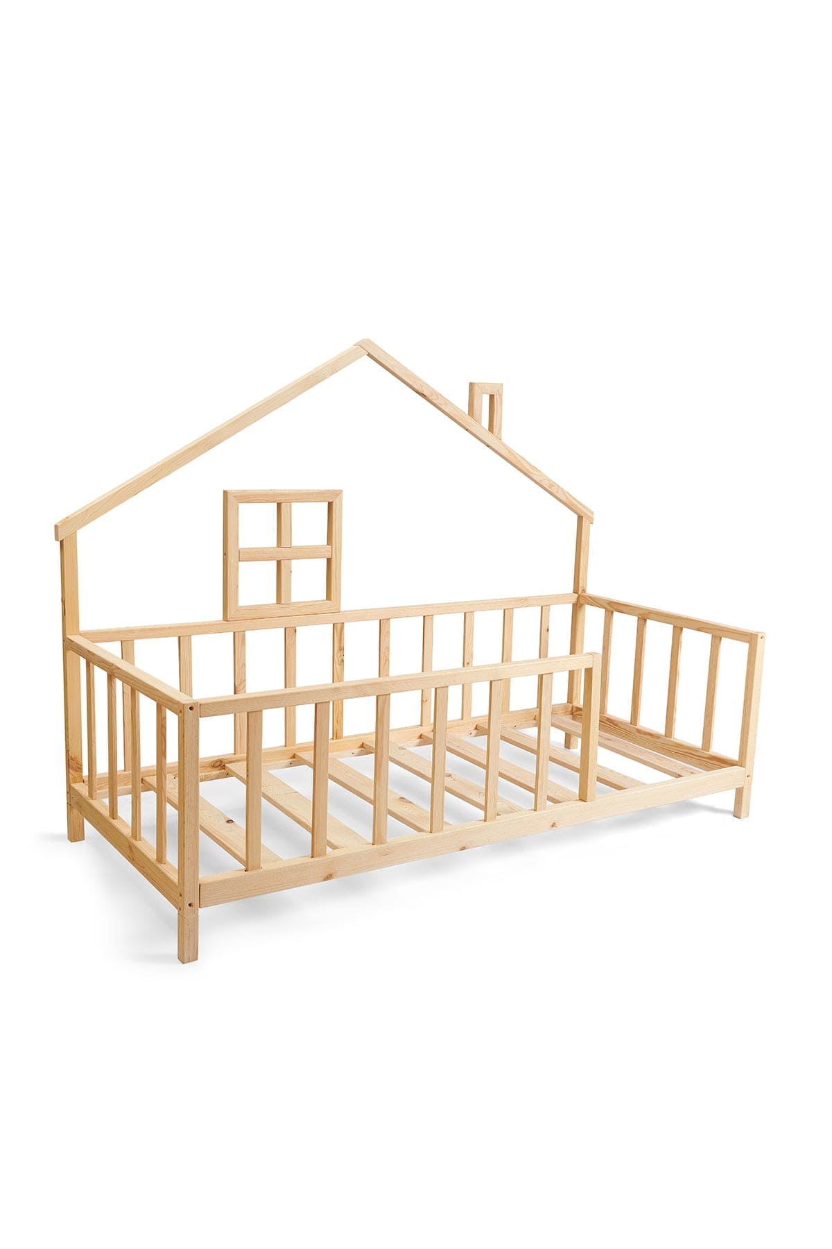 Loolpi Home Bebek Karyolaları ve Küçük Çocuk Yatakları Montessori Yan Çatılı Çocuk karyolası