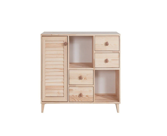 Loolpi Home Şifonyerler Şifonyer 4 Çekmeceli Tek Kapaklı