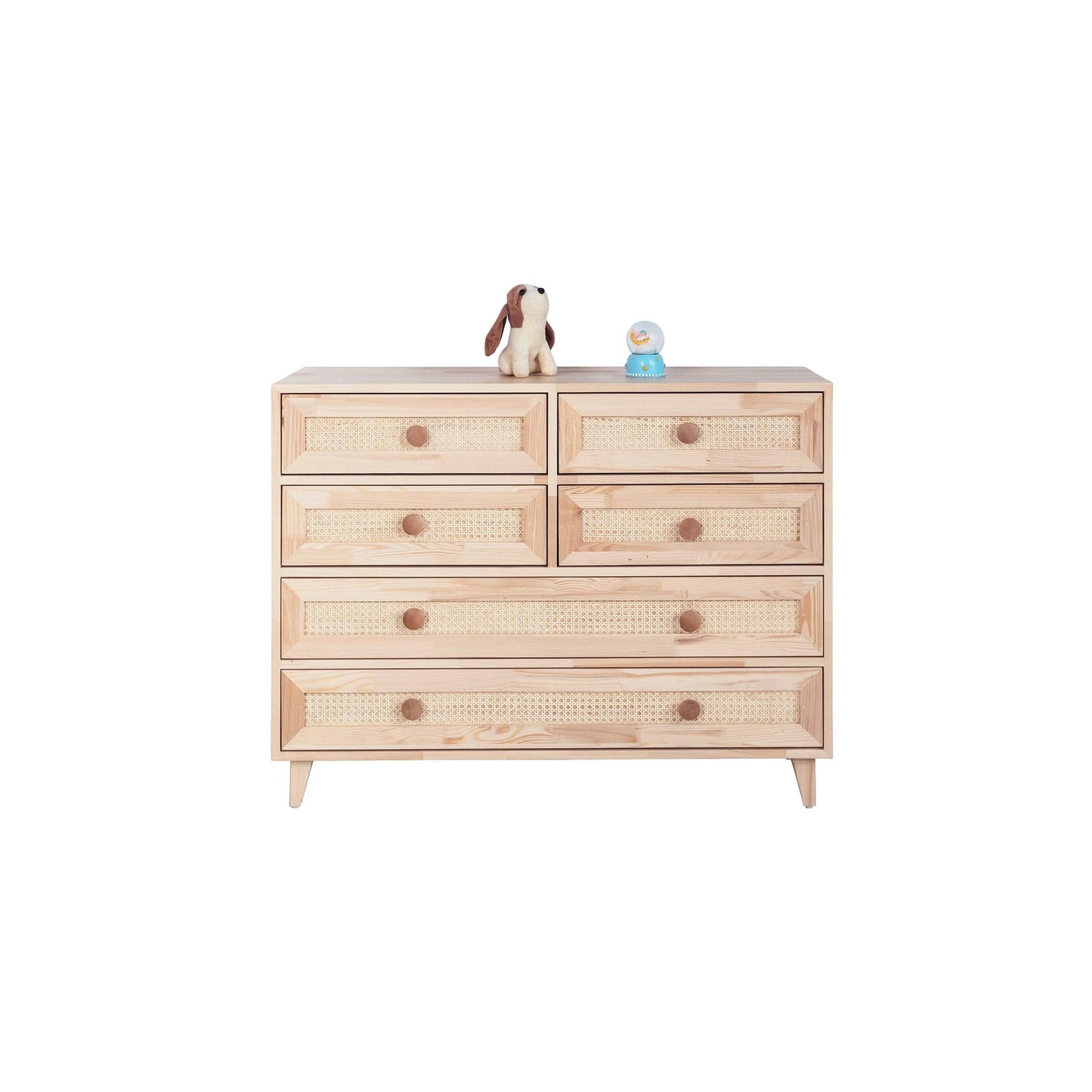 Loolpi Home Şifonyerler Şifonyer  Hasır Çekmece 6 Çekmeceli