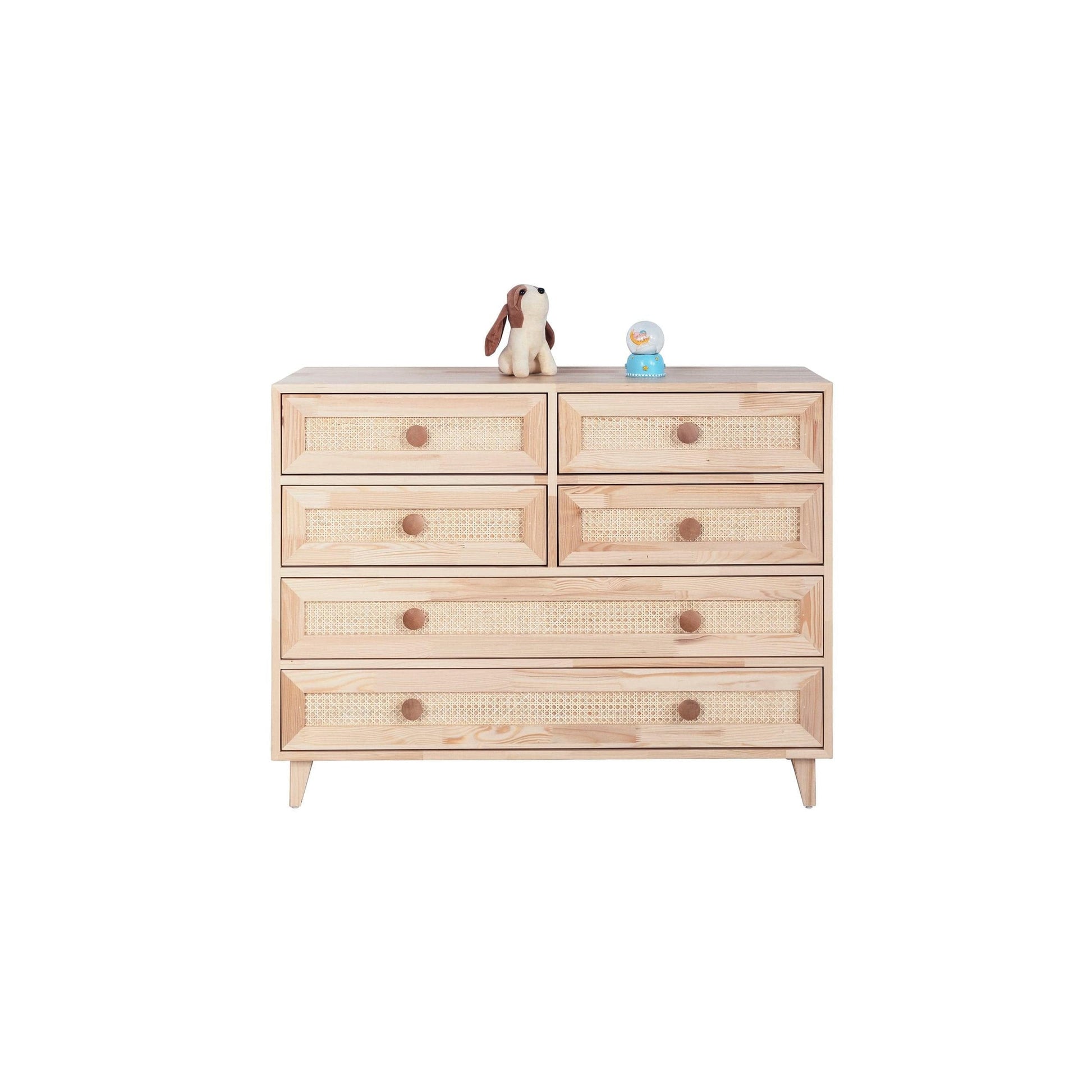 Loolpi Home Şifonyerler Şifonyer  Hasır Çekmece 6 Çekmeceli