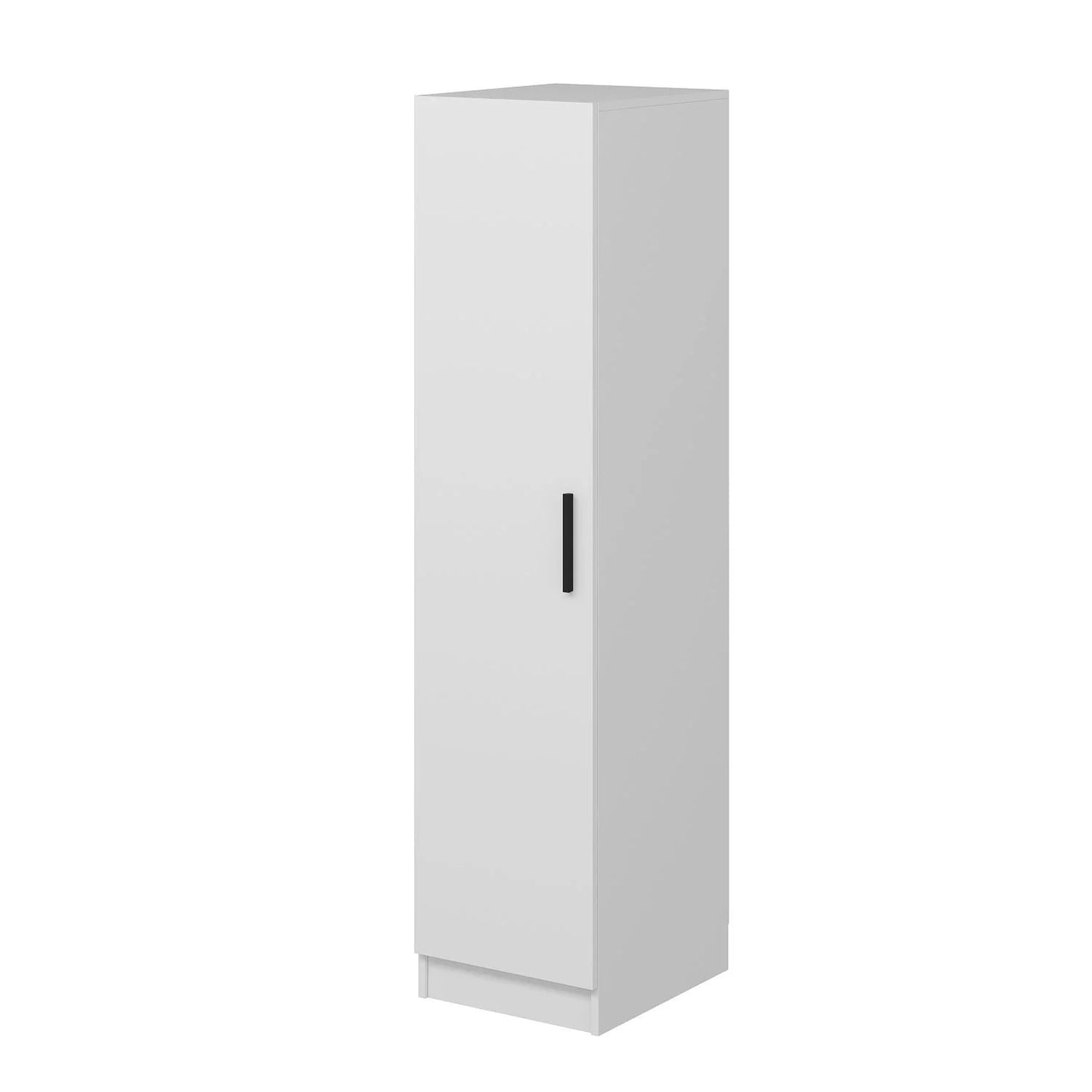 Loolpi Home Dolap Tek Kapaklı Full Raflı Dolap - Beyaz 190CM