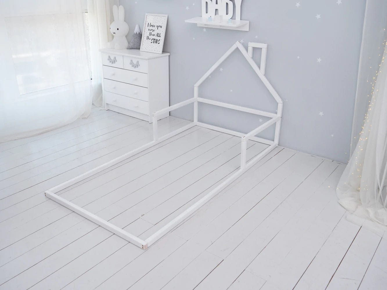 Loolpi Home Bebek Karyolası ve Küçük Çocuk Yatağı Aksesuarları Unisex Montessori Bebek Ve Çocuk Karyolası Doğal Ahşap Yatak