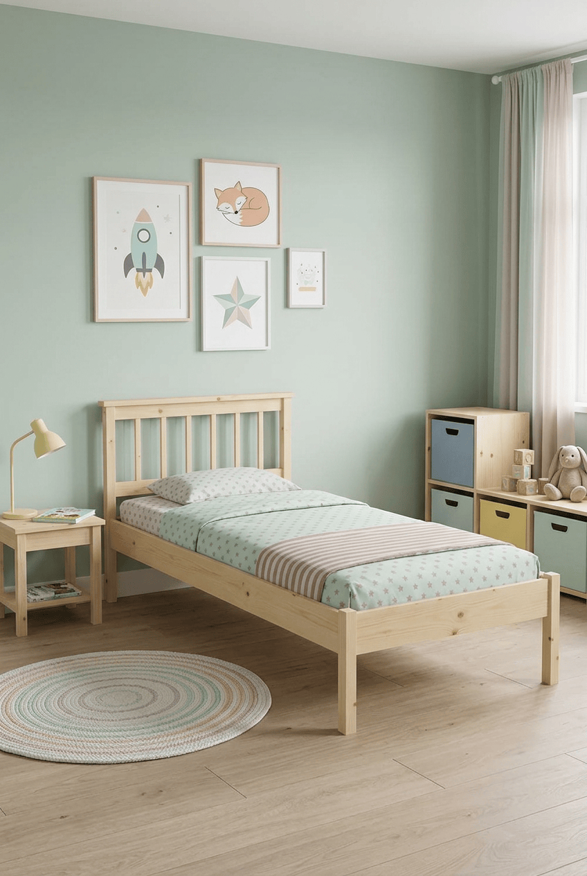 Loolpi Home Doğal Ahşap Karyola Başlıklı Ahşap Karyola