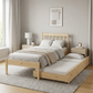 Loolpi Home Yavru Yatak 90 x 190 Ahşap İkiz Karyola Modülar Sistemli Yavru Yataklı