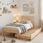 Loolpi Home Yavru Yatak 90 x 190 Ahşap İkiz Karyola Modülar Sistemli Yavru Yataklı