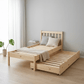 Loolpi Home Yavru Yatak 90 x 190 Ahşap İkiz Karyola Modülar Sistemli Yavru Yataklı