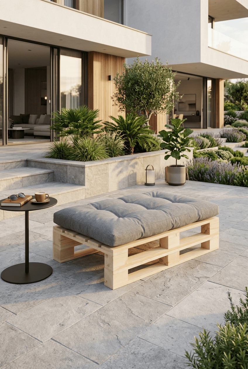 Loolpi Home Oturma Grubu Ahşap Palet Koltuk 80x120 Cm