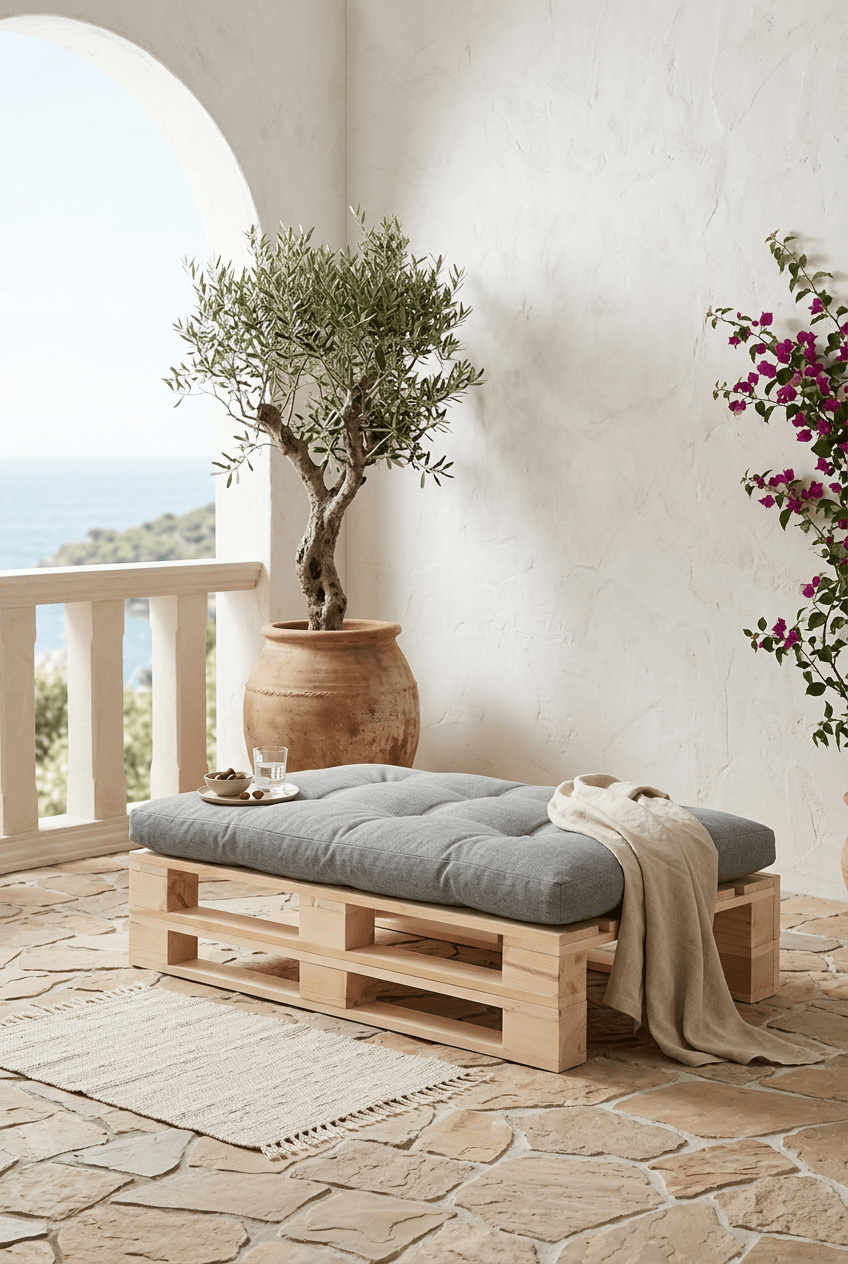 Loolpi Home Oturma Grubu Ahşap Palet Koltuk 80x120 Cm