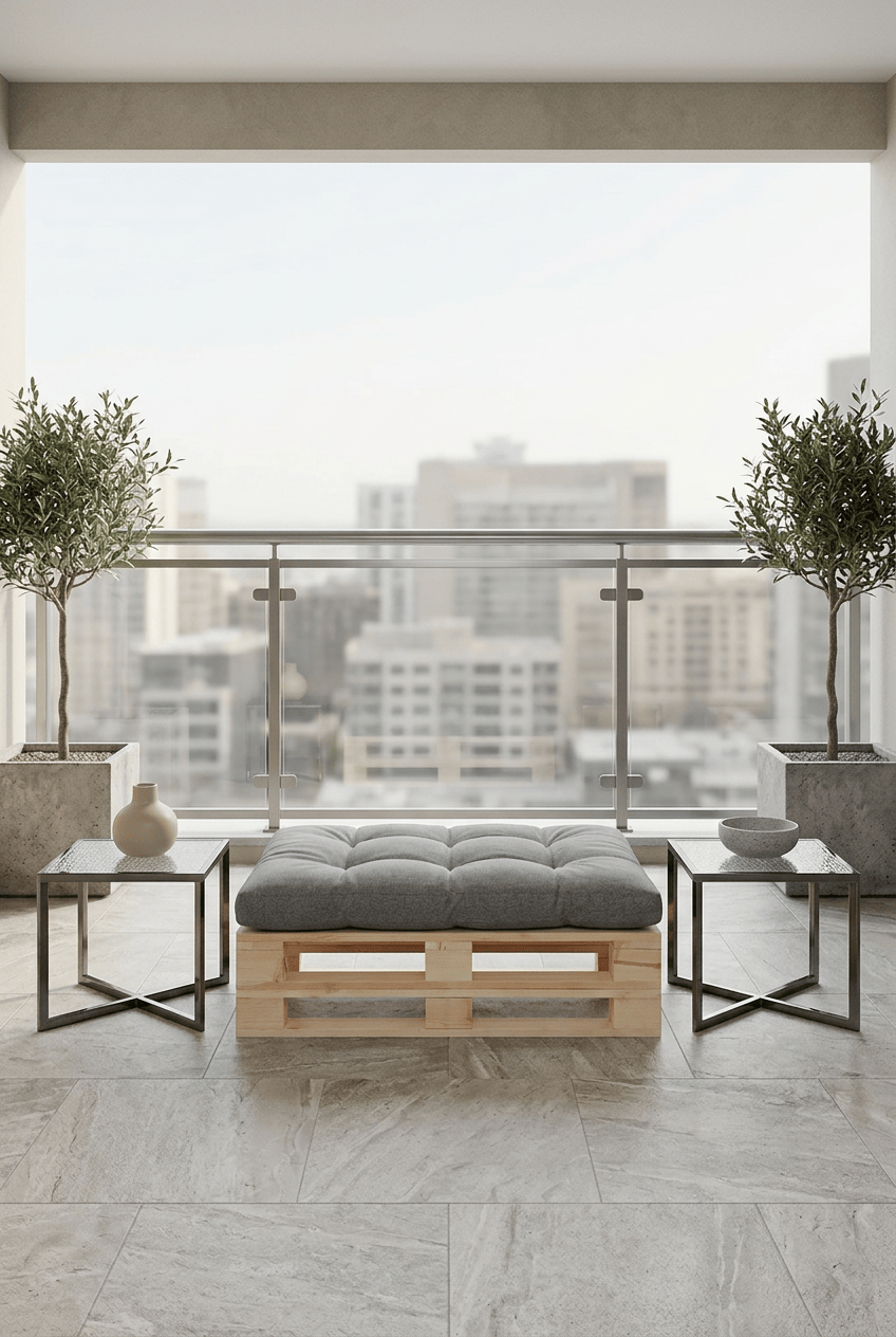 Loolpi Home Oturma Grubu Ahşap Palet Koltuk 80x120 Cm