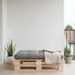 Loolpi Home Oturma Grubu Ahşap Palet Koltuk 80x120 Cm