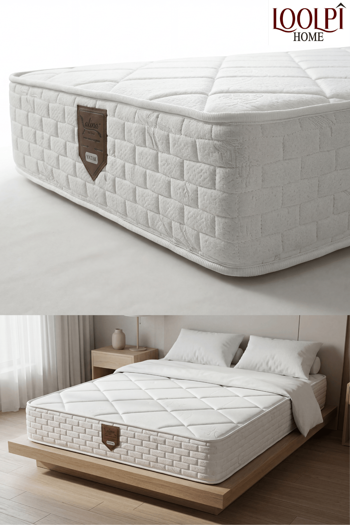 Loolpi Home Comfort Ortapedik Yaylı Bamboo Yatak