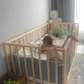 Loolpi Home Bebek Karyolası ve Küçük Çocuk Yatağı Aksesuarları Cosmo Montessori Bebek ve Çocuk Karyolası Doğal Ahşap Yatak