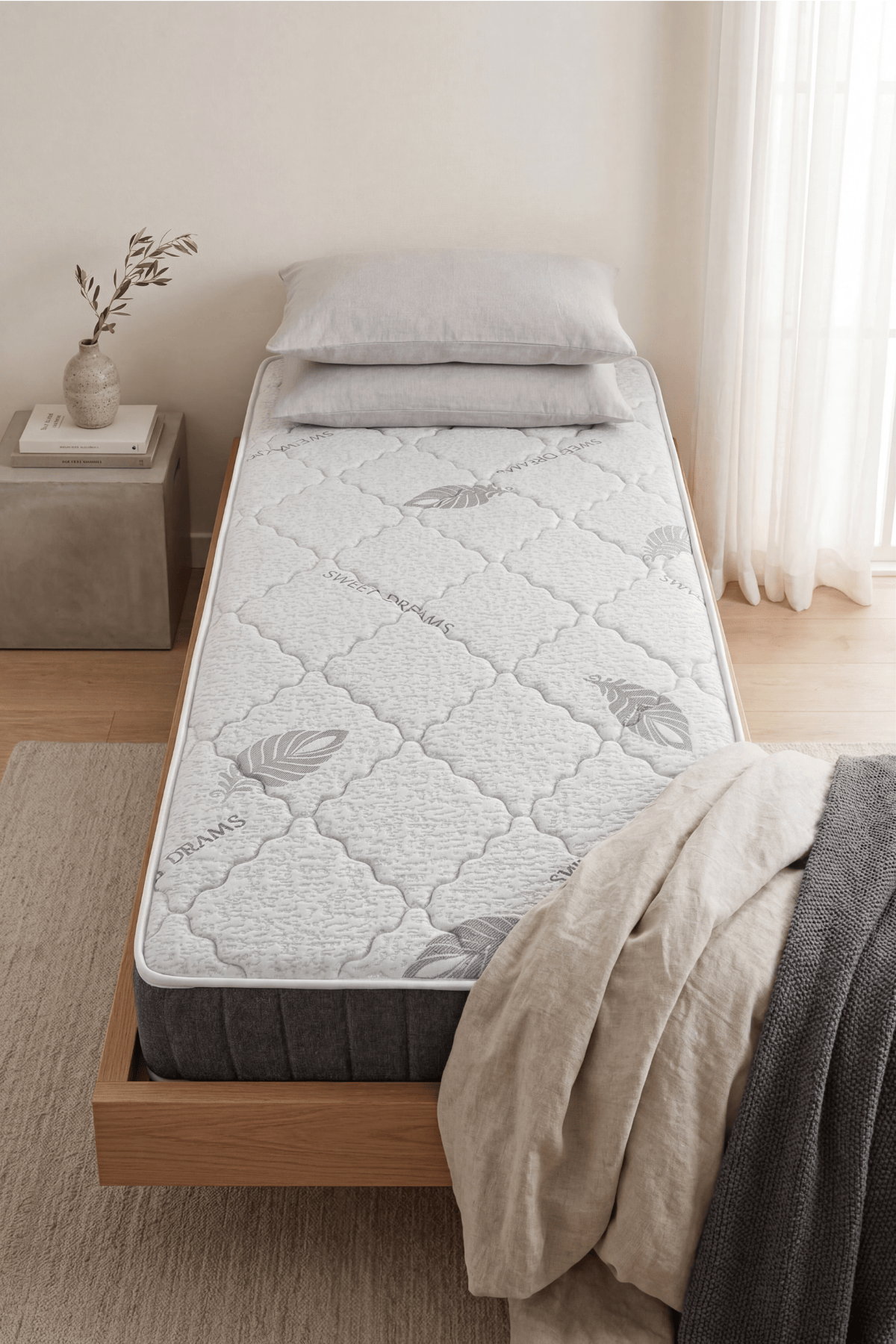 Loolpi Home İç Yatak Defne Süngerli Ortopedik Yaylı Bamboo Yatak