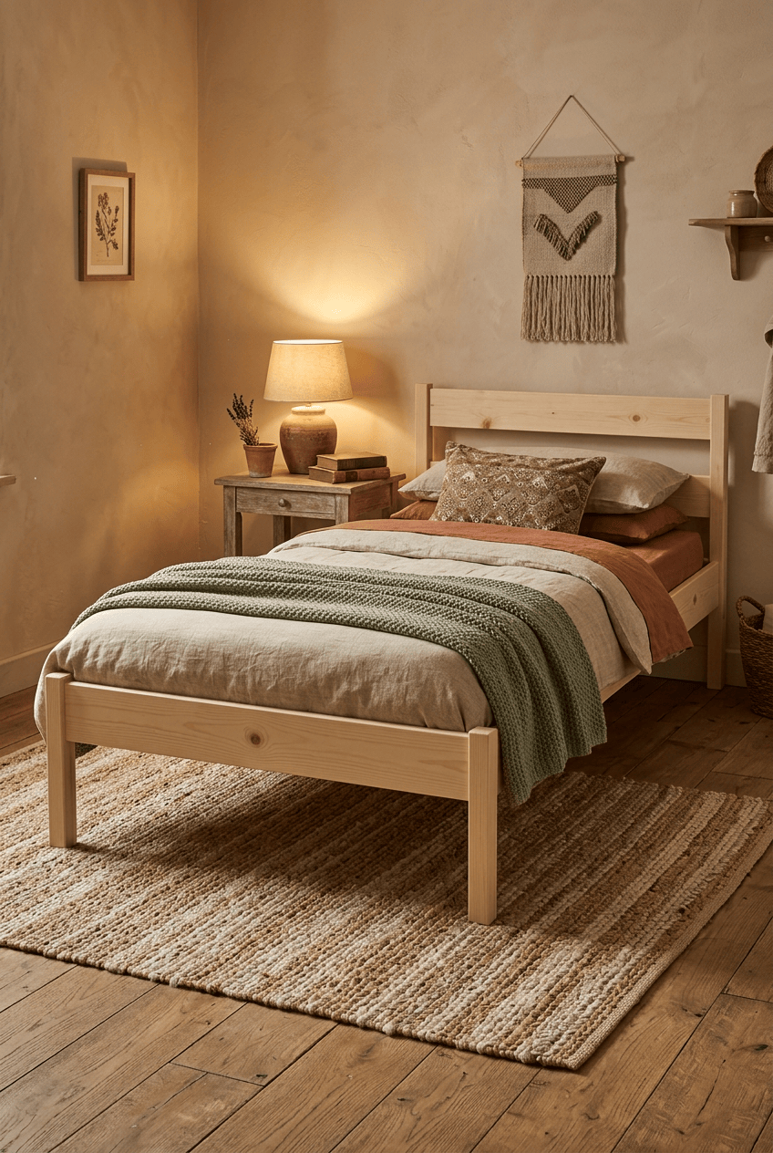 Loolpi Home Doğal Ahşap Çocuk Ve Yetişkin Karyola