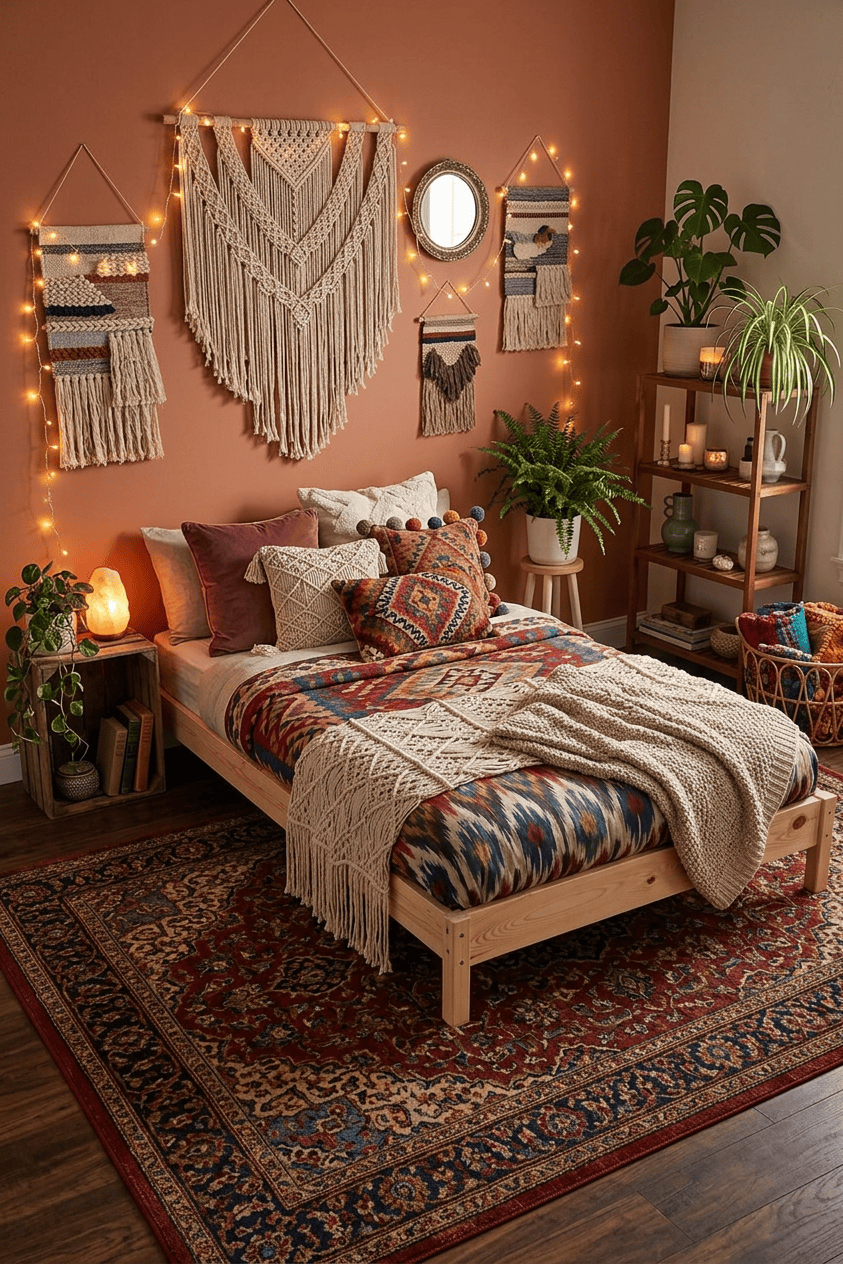 Loolpi Home Doğal Ahşap Karyola Doğal Ahşap Karyola