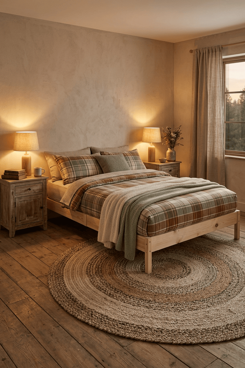 Loolpi Home Doğal Ahşap Karyola Doğal Ahşap Karyola