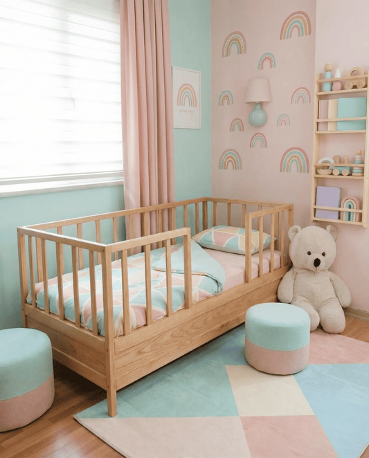 Loolpi Home Bebek Karyolaları ve Küçük Çocuk Yatakları Gizli Yataklı Montessori Bebek ve Çocuk Karyolası