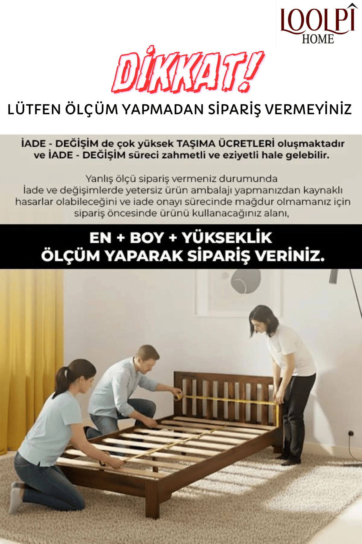 Loolpi Home İç Yatak Gold Ortopedik Yaylı Bamboo Yatak