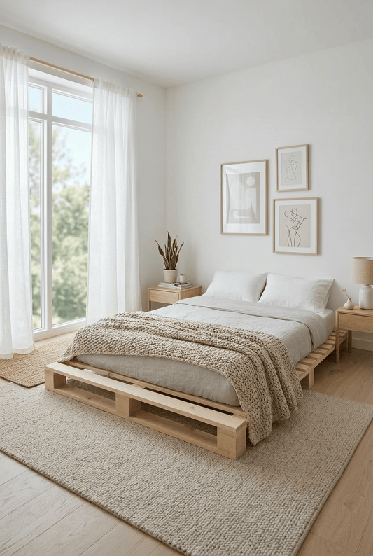 Loolpi Home Kraliçe Palet Karyola