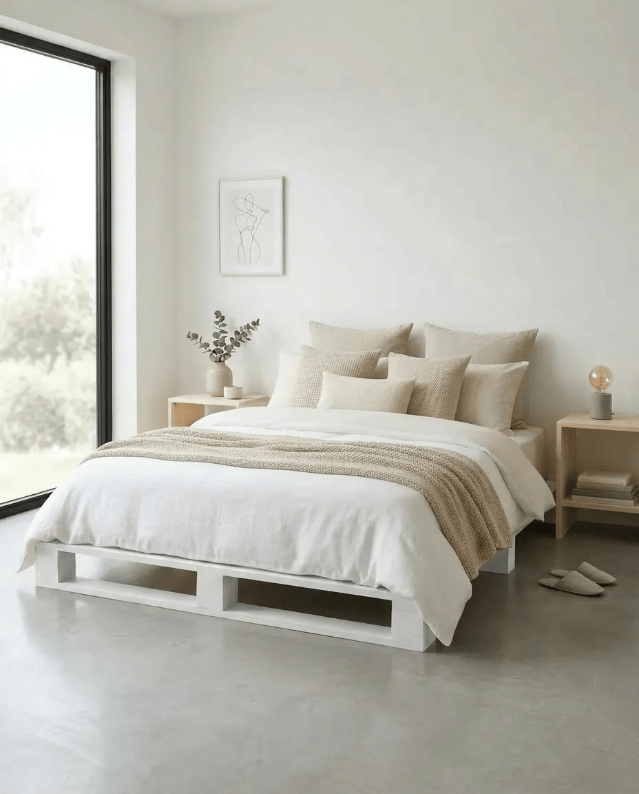 Loolpi Home Kraliçe Palet Karyola