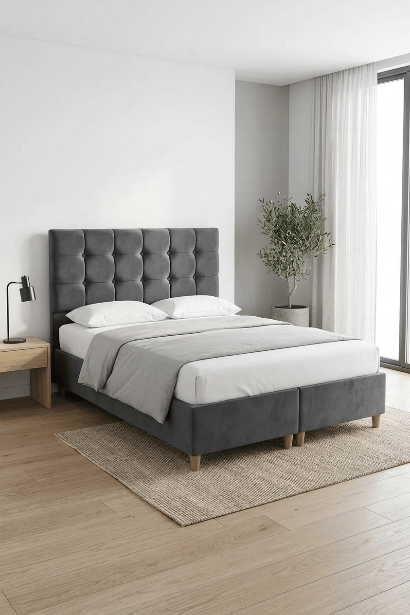 Loolpi Home Milano Baza ve Başlık Set Tek ve Çift Kişilik Ölçülerde