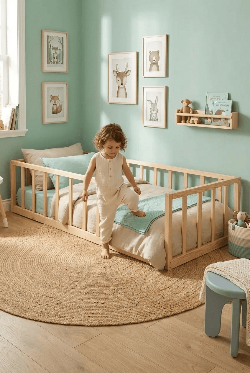 Loolpi Home Bebek Karyolaları ve Küçük Çocuk Yatakları Montessori Bebek ve Çocuk Karyolası Unisex
