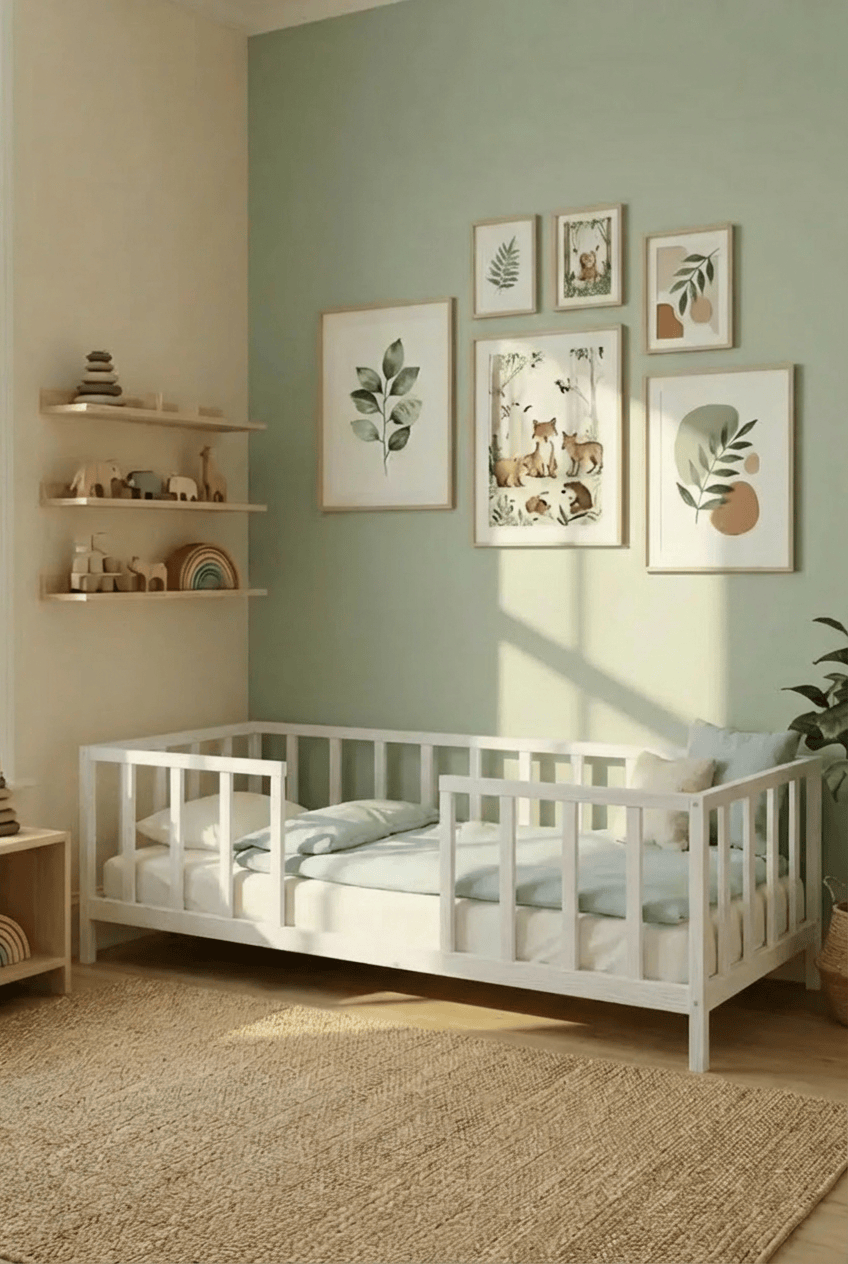 Loolpi Home Bebek Karyolaları ve Küçük Çocuk Yatakları Montessori Bebek ve Çocuk Karyolası Unisex Orta Girişli