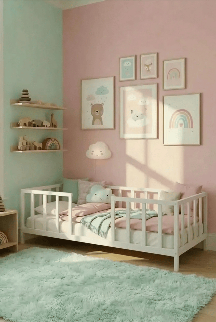 Loolpi Home Bebek Karyolaları ve Küçük Çocuk Yatakları Montessori Bebek ve Çocuk Karyolası Unisex Orta Girişli