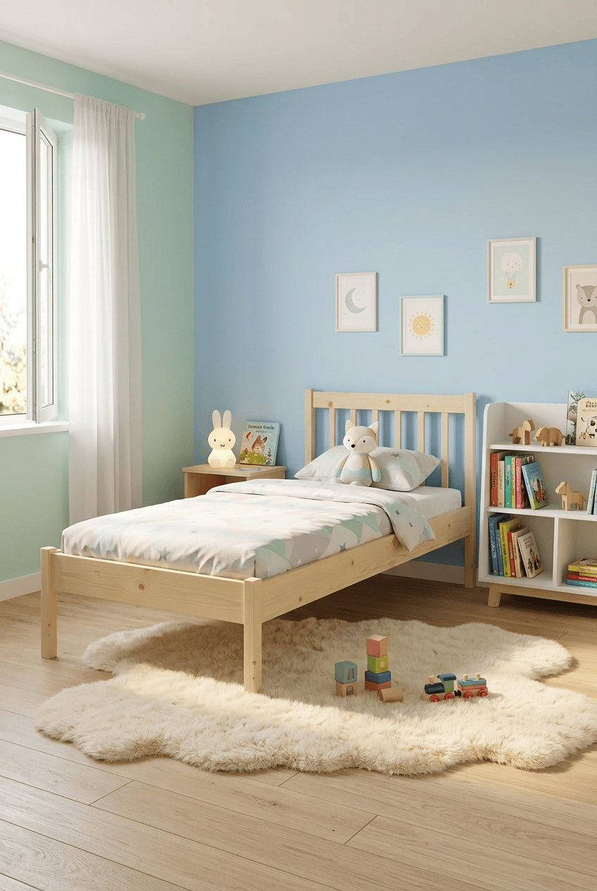 Loolpi Home Palet Karyola Palet Yatak Doğal Ahşap Başlıklı Karyola