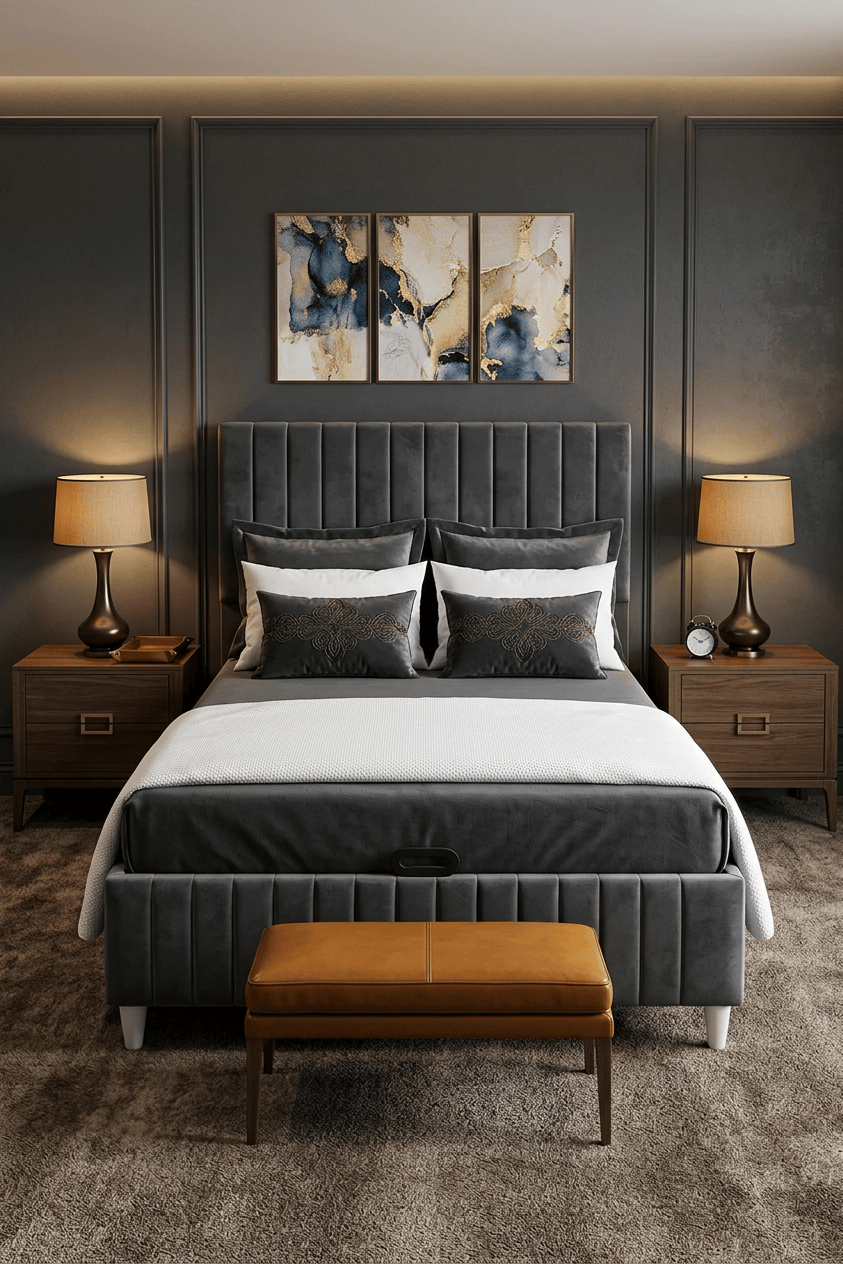 Loolpi Home Paris Baza ve Başlık Set Tek ve Çift Kişilik Ölçülerde