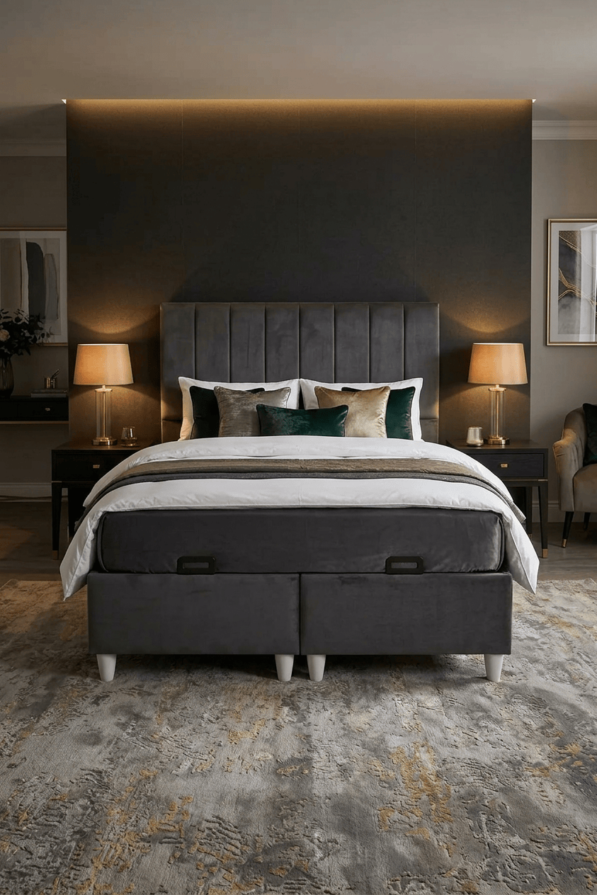 Loolpi Home Pera Baza ve Başlık Set Tek ve Çift Kişilik Ölçülerde