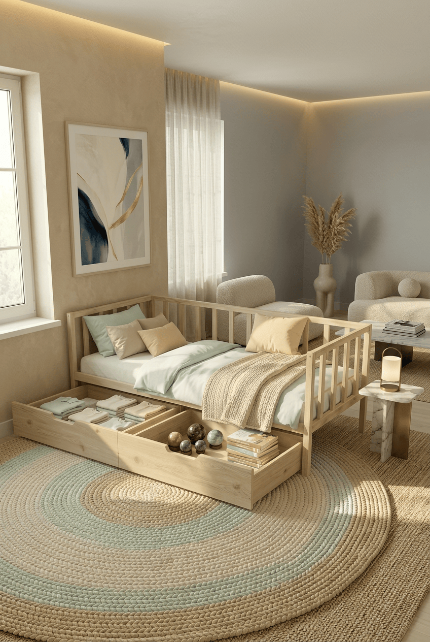 Loolpi Home Oturma Grubu 90 X 190 Sedir Koltuk 2 Çekmeceli