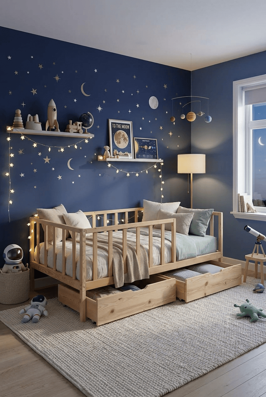 Loolpi Home Bebek Karyolaları ve Küçük Çocuk Yatakları 90 X 190 Vega Çekmeceli Montessori Bebek ve Çocuk Karyolası Doğal Ahşap