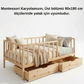 Loolpi Home Bebek Karyolaları ve Küçük Çocuk Yatakları 90 X 190 Vega Çekmeceli Montessori Bebek ve Çocuk Karyolası Doğal Ahşap