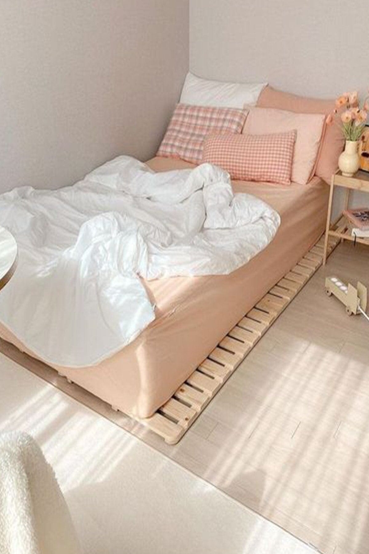 Loolpi Home Japon Yer Yatağı Japon Model Doğal Ahşap Karyola Yer Yatağı Tek Ve Çift Kişilik Tüm Ölçülerde