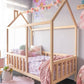 Loolpi Home Bebek Karyolası ve Küçük Çocuk Yatağı Aksesuarları Montessori Çatılı Çocuk Karyolası