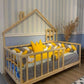 Loolpi Home Bebek Karyolaları ve Küçük Çocuk Yatakları Montessori Yan Çatılı Çocuk karyolası